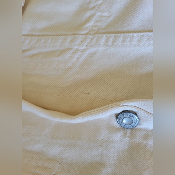 Free People Rumors Denim jacket in Ecru size XL - Picture 7 of 10